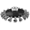 Szczotka Vielinis diskinis šepetys, lenktas, 115 mm, susukta viela, INOX, M14
