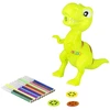 Lean Toys Vaikiškas projektorius-dinozauras su 18 raštų