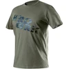 T Shirt Alyvuogių spalvos CAMO darbo marškinėliai, XXL dydis