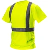 T Shirt Įspėjamieji marškinėliai, geltoni, XL dydis