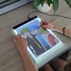 Tablet Planšetė A4 formato grafinės planšetės piešimo lenta LED piešimo kopijavimo bloknotas