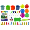 Lean Toys Piešimo lenta LeanToys 2in1, raudona