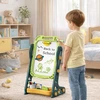 Lean Toys Dvipusė magnetinė lenta žalia 52 vnt.