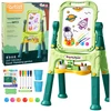 Lean Toys Dvipusė magnetinė lenta su stovu 48 vnt.