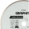 Graphite Deimantinis pjovimo diskas, 230 x 22,2 mm, šlapiam pjovimui