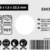 Tarcza TCT ašmenys medienai su vinimis pjauti 115 x 1,2 x 22,22 mm