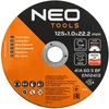 Tarcze Metalo/INOX pjovimo diskai 125 x 1,0 x 22,2 mm, 41 A60-S-BF, 100 vnt. kibiras. Pagaminta Lenkijoje.