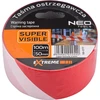 Neo Taśma Raudona ir balta įspėjamoji juosta 50 mm x 100 m