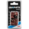 Šlifavimo juostos GRAPHITE 12,7 mm, K60/K120, 10 vnt. + kotas 3,2 mm