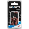 Šlifavimo juostos GRAPHITE 6,3 mm, K60/K120, 10 vnt. rinkinys + 3,2 mm kotas