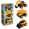 TEAMSTERZ JCB Sunkvežimių rinkinys, 18 CM, 3 vnt