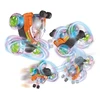 Tec Toy Crazy Tumbler - Akrobatinis automobilis su žibintuvėliu - Radiovadomas 2,4 GHz - Oranžinis (534444)