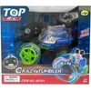 Tec Toy Crazy Tumbler - Akrobatinis automobilis su žibintuvėliu - Nuotoliniu būdu valdomas 2,4 GHz - Mėlynas (534446)
