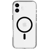 „Tech21 Evo Crystal“ dėklas „iPhone 16 Plus“ telefonui „MagSafe“ juodas