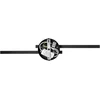 Sieninis šviestuvas Orno TEKANO LED 14W, veidrodinis šviestuvas, 1540lm, 4000K, IP44, ilgis 55 cm, aliuminis, juodas
