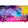 Kruger & Matz „KrugerMatz“ 75 colių QLED UHD išmanusis DVB-T2/S2 H.265 Hevc televizorius