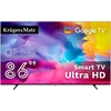 Kruger & Matz „KrugerMatz“ 86 colių įstrižainės UHD QLED išmanusis DVB-T2/S2 H.265 Hevc televizorius