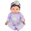 Tiny Treasure - Lėlė su rudais plaukais ir violetine tiulio suknele (30140)