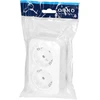 Orno „ToDo“ dvigubas lizdas 2x2P+Z, 16A/230VAC, IP20, Schuko, baltas
