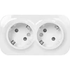 Orno „ToDo“ dvigubas lizdas 2x2P+Z, 16A/230VAC, IP20, Schuko, baltas