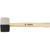 Guminis plaktukas TOPEX 02A354 (450g, 58mm, juoda/balta)