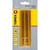Topex Wkłady klejowe 11 mm, brokatowe auksinė, 6 vnt.