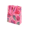 Lean Toys Krepšys Flamingo dovanų maišelis, rožinis, 30,5 cm x 24,5 cm x 10 cm