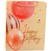 Lean Dovanų maišelis gimtadieniui Happy Birthday su balionais 32 x 26 x 12 cm