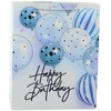 Lean Dovanų maišelis gimtadieniui Happy Birthday su balionais 32 x 26 x 12 cm