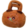 Lean Toys Pliušinis krepšys su kapibara ir rože, 20 cm