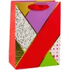 Lean Popierinis dovanų maišelis su geometriniais raštais 23 x 18 x 10.5 cm