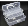 TOYMAX - Dėžė daiktams su 2 lentynomis, 31 x 14,2 x 17,5 cm, skaidri (714225)