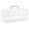 TOYMAX - Dėžė daiktams su 2 lentynomis, 31 x 14,2 x 17,5 cm, skaidri (714225)