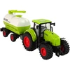 Lean Toys Traktorius su priekaba LeanToys Big Wheels Žalias Farm