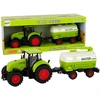 Lean Toys Traktorius su priekaba LeanToys Big Wheels Žalias Farm