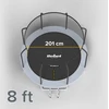 Trampolina Rebel Active PRO 8ft/244 cm, siatka, drabinka