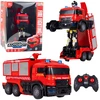 Lean Toys Gaisrininko robotas žaislas 2-in-1 su nuotoliniu valdymu