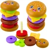 Lean Toys Dėlionė vaikams 7 dalių burgerio tema