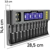 Uniwersalna Universali Universalus AA AAA baterijų įkroviklis, 12 kanalų, LCD ekranas - ER1156