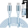 USB tipas C – C tipo USB kabelis 1 m silikono mėlynas Kruger & Matz Basic