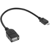 Cabletech USB kabelio lizdas A - mikro USB kištukas 20 cm