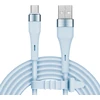USB - microUSB kabelis 1 m silikoninis mėlynas Kruger & Matz Basic