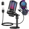 USB žaidimų mikrofonas kompiuteriui su pop filtru ir nutildymo funkcija.