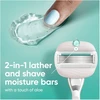 Venus – Pro ComfortGlide jautriai odai skirtas skustuvas – žalias/baltas