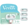 Venus Pro Smooth jautrios odos skutimosi peiliukai – žali/balti – 3 vnt.