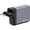 Verbatim GNC-140 GaN įkroviklis, 4 prievadų, 140 W, USB-A/USB-C