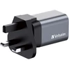 Verbatim GNC-35 GaN įkroviklis, 2 prievadų, 35 W, USB-A/USB-C