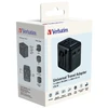 Verbatim - universalus kelioninis adapteris UTA-02 PD20W/QC / 1xUSB / 1xType-C