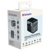 Verbatim - universalus kelioninis adapteris UTA-03 PD30W/QC / 2xUSB / 2xType-C