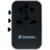 Verbatim - universalus kelioninis adapteris UTA-04 PD61W/QC / 3xUSB / 2xType-C